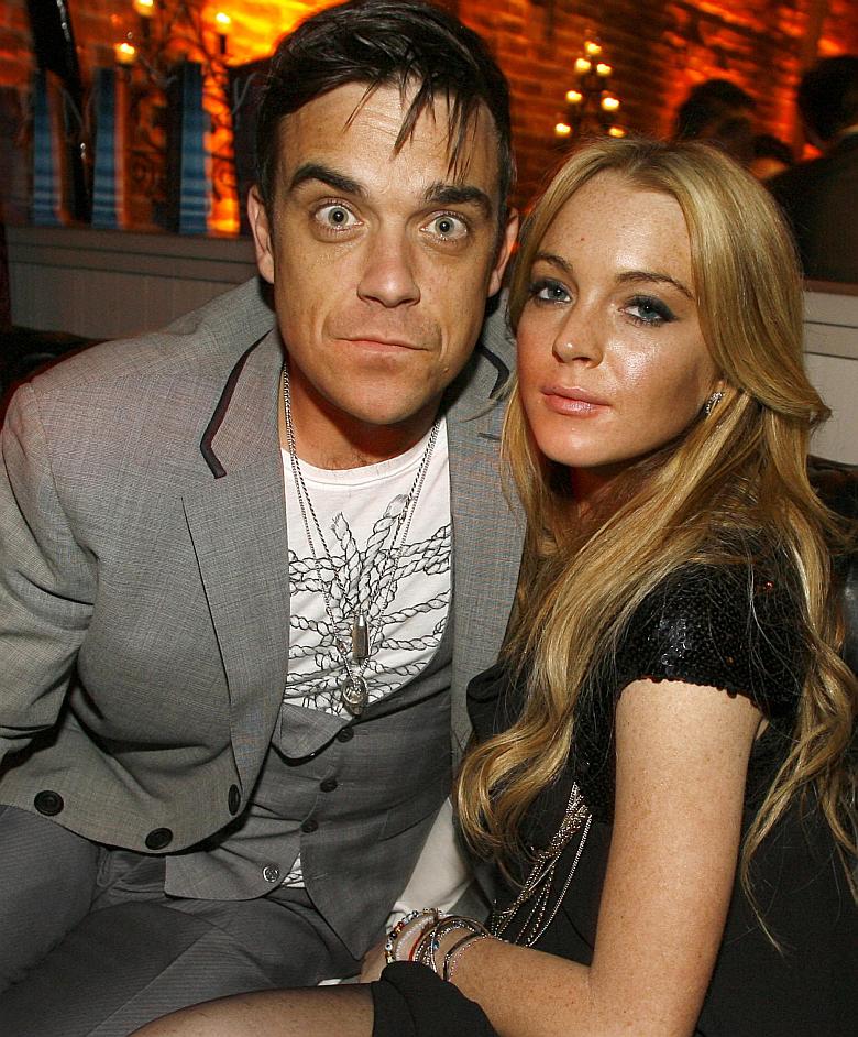 Lindsay Lohan y Robbie Williams Lindsay Lohan y Robbie Williams