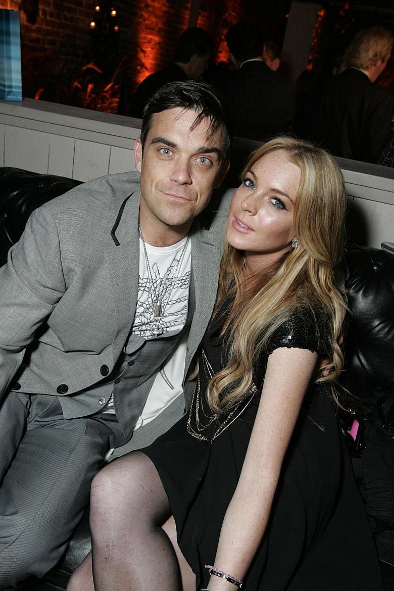 Lindsay Lohan y Robbie Williams Lindsay Lohan y Robbie Williams